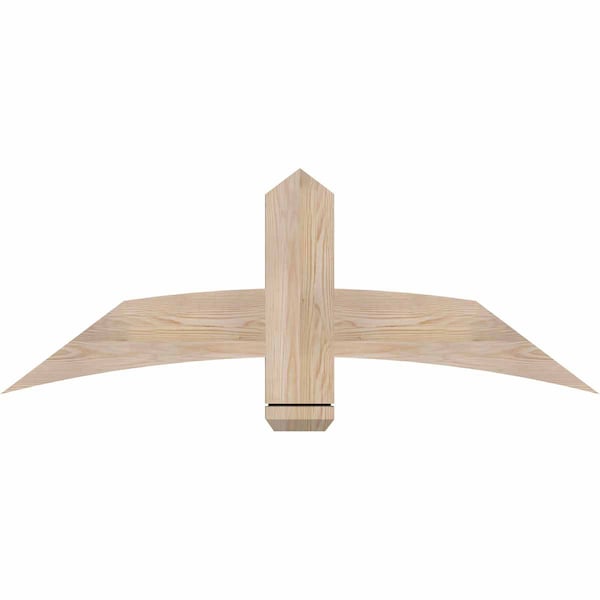 Ekena Millwork Bellingham Smooth Timber Gable Bracket, Douglas Fir, 48"W x 18"H x 1 1/2"D x 5 1/2"F, 9/12 Pitch GBW048X18X0206BEL00SDF - main